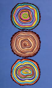 Tree Ring Art On Crayola Com Tree Ring Art Montessori Art Art Lessons Elementary