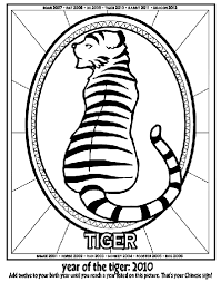 Tigers are the largest wild cats in the world. Chinese New Year Year Of The Tiger Coloring Page Crayola Com