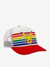 Pokemon Pikachu Rainbow Trucker Hat Trucker Hat Pokemon Pikachu Pikachu