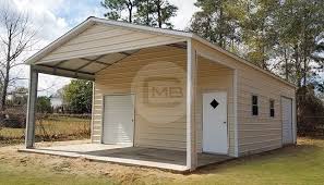 24x50 Combo Utility Building Enclosed And Open Combo Building