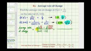 Calculus Find The Average Rate Of Change Of A Function Between Two Points Youtube