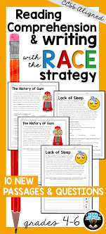 Need Help Getting Kids To Answer Short Response Question Writing With The Race Strategy Can Be A Helpful Reading Comprehension Race Writing Writing Strategies
