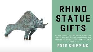 rhino statue rhino themed gifts