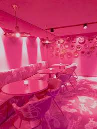 If you love flowers, pink or pretty cups of coffee, you will . Hot Pink Cafe Aesthetic Pink Cafe Hot Pink Wallpaper Hot Pink Walls Hot Pink Wallpaper Hot Pink Walls Pink Cafe