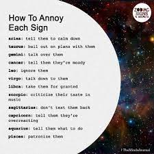 Learn everything about the astrological sign of cancer and its detailed interpretation. How To Annoy Each Sign