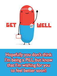 This is a cute get well soon card that you may want to send to someone who is sick. Doctor Pill Funny Get Well Soon Card Birthday Greeting Cards By Davia