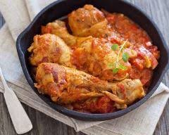 Cuisse De Poulet Aux Tomates A La Biere Recette Recette Poulet Basquaise Poulet A La Biere Recette Volaille