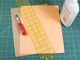 When laying out cut paper shapes onto a card people will often use a pencil to make light marks as a placement guide. Make A Diy Scoring And Embossing Board Greeting Card Ideas Aunt Annie S Crafts