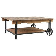Our beverly coffee table is hand woven of natural rattan with lattice apron, wrapped joints and tempered glass top. Navin Solid Wood And Iron Oversized Coffee Table Brown Black A B Home Buy Online In Angola At Angola Desertcart Com Productid 123442032