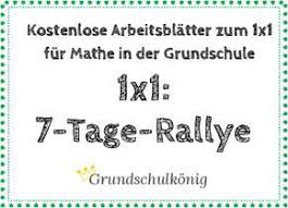 Das große 1 x 1 mit übungen und lösungen für klasse 4, klasse 5, klasse 6 und klasse 7. Teste Dein Wissen 1x1 Rallye Uber 7 Tage Es Gibt 7 Arbeitsblatter Mit Je 60 Aufgaben Zum 1x1 Fur Matheunterricht Mathematikunterricht Mathespiele Grundschule