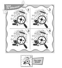 Spot the difference for kids black and white. Spot The Difference Black And White Game Stock Illustration Illustration Of Kids Maze 86564433