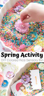 What good would spring be if there were no mentions of gardens? Spring Sensory Bin And Math For Preschoolers Little Bins For Little Hands
