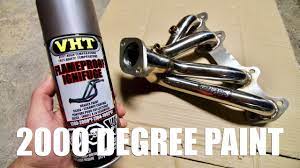 I used the vht flameproof high heat paint, the color is called cast iron. How To Ceramic Paint Your Headers Youtube