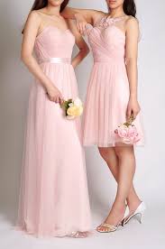 Tulle And Chantilly Blush Pink Bridesmaid Dresses Styles Blush Bridesmaid Dresses Peach Bridesmaid Gowns Bridesmaid Dresses