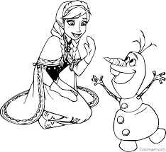 Play coloring games for kids on gamekidgame.com Anna And Olaf Coloring Page Coloringall