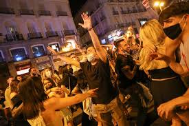 Qué ha pasado por aquí? Freedom As Spaniards Celebrate End Of Curfew Shine News