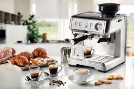 If you want to brew coffee at the touch of a button, a delonghi fully automatic coffee machine or a capsule model is a better choice. Metal Espresso Coffee Machine For Powder Coffee And Ese Pod With Integrated Coffee Grinder Espresso Coffee Machine With Coffee Grinder Ariete En