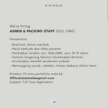 Pria maksimal usia 35 tahun pengalaman min. Ciputat Tangerang Selatan Kota Atmago
