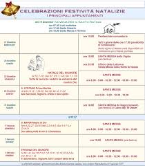 Primo e ultimo giorno di scuola, quando iniziano e. Celebrazioni Festivita Natalizie 2016 2017 Parrocchia Santi Aquila E Priscilla