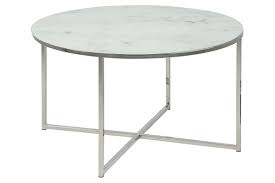 Achetez table basse effet marbre blanc avec pieds dorés delano chez beliani. Table Basse Ronde Effet Marbre Blanc Et Pieds En Metal D80 Cm Alcino Miliboo