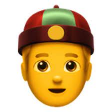 Man With Chinese Cap Emoji U 1f472