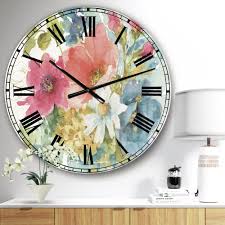 Check out our floral pattern clock selection for the very best in unique or custom, handmade pieces from our shops. 15 By 15 Inch Wall Clock Home Decor Clock Yellow And Gray Chrysanthemums Floral Pattern Square Wall Clock Living Room Clock Wall Clocks Hariommetallics Home Decor