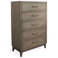 Ready, set, furnish with home gallery stores. Riverside Furniture Vogue 1345414 5 Drawer Chest In Gray Wash Finish Dunk Bright Furniture Drawer Chests