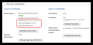 For use with the new aws command line interface for this we will need our access key id and secret access key, and optionally which region we want to default to. New In Iam Quickly Identify When An Access Key Was Last Used Aws Security Blog