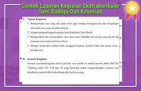 Objek penelitian ini program ekstrakurikuler musik slb n 1 sleman. Contoh Laporan Ekstrakurikuler Tari