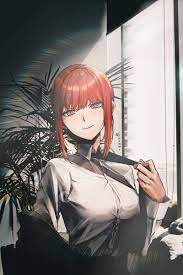 Makima, art, black hair, anime, chainsawman, power, csm, denji, anime, HD  phone wallpaper | Peakpx
