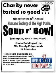 18th Annual Humane Society Of The High Plains Soup R Bowl Hays Ks Humane Society Annual Hays