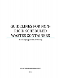 2019 edition of scheduled waste management will be held at vistana kuala lumpur titiwangsa, kuala lumpur starting on 27th november. Guidelines For Non Rigid Scheduled Wastes Containers Packaging