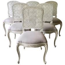 Set Of Six 19th Century French Louis Xv Style Chairs With Cane Back In 2020 Dining Chairs Dining Chairs For Sale Painted Dining Chairs