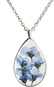 Resin jewelry making supplies kit, thrilez resin decoration kit with resin glitter, gold foil flakes, dried flowers, mylar flakes, resin accessories and supplies for resin, slime, nail art, diy craft 4.7 out of 5 stars 851 Amazon Com Si Easy Forget Me Not Pressed Flower Necklace Blue Floral Real Dried Botanical Nature Teardrop Modern Pendant Girlfriend Gift Mothers Day Clothing Shoes Jewelry