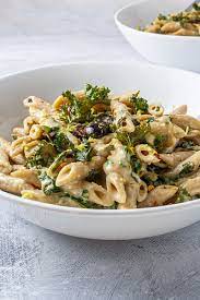 Vegan Hummus Pasta With Kale Recipe Recipe Hummus Pasta Hummus Recipe Homemade Pasta Dishes