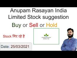 Anupam rasayan share price today is rs 519, down rs 36 or 6.5%. N4tbfge16dz Cm