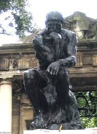 O Pensador 1902 Por Francois Auguste Rene Rodin 1840 1917 France Reproducoes De Arte Francois Auguste Rene Rodin Wahooart Com