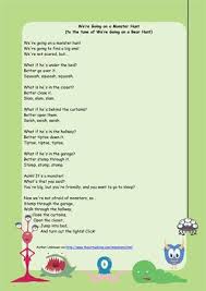 We Re Going On A Monster Hunt Monster Hunt Preschool Songs Bear Hunt Song