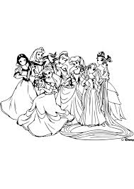 Les princesses disney sont le nom commun des personnages de dessins animés de walt disney studios. Coloriage A Imprimer Disney Princesse Gratuit