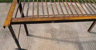 How To Build A Basic Welding Table From Rebar And Used Bed Frame Metal Welding Table Welding Projects Metal Bed Frame