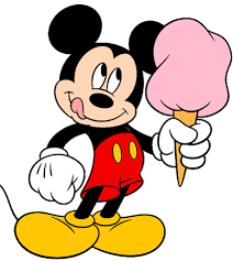 Mickey Mouse And His Pink Cotton Candy Mickey Mouse Pictures Mickey Mouse Art Cute Disney Characters