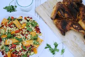25% kogte og krydrede hvedegryn (heraf 36% hvedegryn. Butterfly Chicken Med Marokkansk Inspireret Salat