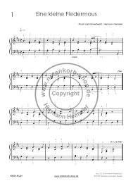 Klaviertastatur zum ausdrucken pdf.pdf size: Eine Kleine Fledermaus Klavier Pdf Notenkorb Verlag
