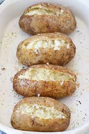 Mix with butter and grated cheese and you can reheat stuffed baked potatoes in the oven, toaster oven and microwave. The Best Baked Potato Recipe The Carefree Kitchen