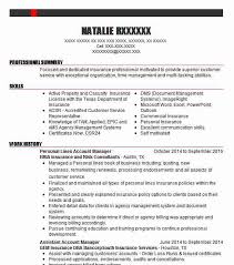 It's meant to present you as a wholesome candidate by. Personal Lines Account Manager Resume Example Company Name Palm Coast Florida