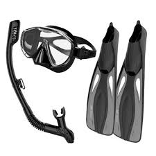 Snorkel Goggles Flippers Set Snorkeling Glasses Swimming Fins Scuba Snorkelling Gear Package Freediving Scuba Diving Mask Diving Masks Aliexpress