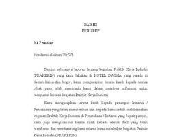 Gambar Penutup laporan PKL