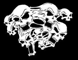 High Detail Airbrush Stencil Ghost Skulls 2 Free Uk Postage Pochoir De Tete De Mort Punisher Skull Dessin Chouette