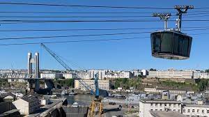 Premier téléphérique du genre en france. Enieme Panne Du Telepherique Brest Metropole Hausse Le Ton