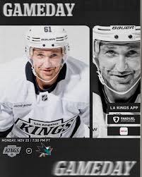 To the Bay 🦈 🆚 San Jose Sharks ⏰ 7:00 PM tune in 📺 FanDuel Sports  Network West 🎧 LA Kings App